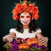 Sesión de Catrinas. Un progetto di Fotografia, Fotografia in studio, Fotografia di moda e Fotografia di ritratto di Edmundo Villicaña - 27.02.2025
