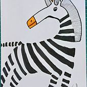 THE ZEBRA. Arts, Crafts, and Drawing project by SRIDHARAN JAGADEESAN - 02.27.2025