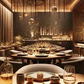 High-End Nikkei Restaurant. Interior Architecture, Decoration, Retail Design, Interior Design, Interior Decoration, and Spatial Design project by Flo M - 02.28.2025