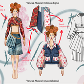 ATRBOOK DIGITAL. Un proyecto de Ilustración digital, Diseño de moda, Diseño gráfico, Ilustración vectorial e Ilustración de moda					 de Vane Abascal - 01.03.2025