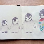 ¡¡Eso es todo amigos!!. Sketching, Creativit, Drawing, Traditional illustration, Watercolor Painting, and Sketchbook project by Amaya Narvarte Navarro - 03.02.2025