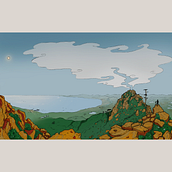 Devil's Peak. Digital Illustration, and Digital Drawing project by timtamalam - 03.03.2025