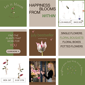 Let it bloom flower shop. Un proyecto de Diseño, Branding e Identidad, Gestión del diseño, Diseño gráfico, Tipografía, Creatividad, Diseño de logotipos, Storytelling, Diseño digital, Diseño tipográfico y Teoría del color de nbaginska667 - 04.03.2025