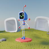 ROBI en un mundo sin humanos. Un progetto di Character design, Product design, Motion graphics e Modellazione 3D di Christian Emmanuel Cuellar García - 04.03.2025