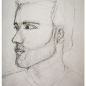 Portraits noir et blanc. Un projet de Dessin artistique, Dessin, Dessin de portrait, Carnet de croquis , et Esquisse  de Sophie Seroussi - 05.03.2025