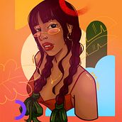 Kath. Digital Illustration, Figure Drawing, and Portrait Drawing project by Hernando Torres - 03.05.2025