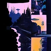 Future city project. Digital Illustration, and Comic project by Oyut Jargalsaikhan - 03.05.2025
