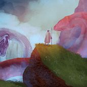 Trentren Vilu y Caicai Vilu. Digital Illustration project by Cristobal Lorca Asencio - 03.06.2025