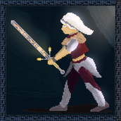 Ciri battleready. Character Design, Video Games, Pixel Art, and Game Design project by Roy Srouji - 03.06.2025