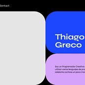 My portfolio. CSS, HTML, JavaScript, Web Design, Web Development, and Programming project by thiagogreco7 - 03.06.2025