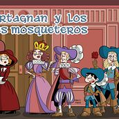 D´artagnan y los tres mosqueteros. Drawing, and Children's Illustration project by Marce Parra - 03.06.2025