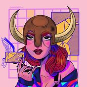 Viking Girl in Procreate. Digital Illustration, and Character Design project by Juan Angeli - 03.07.2025