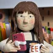 First puppet. Art To, s, Arts, Crafts, and Stop Motion project by Tamara Asztalos - 03.07.2025