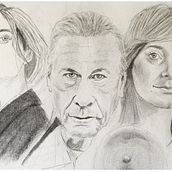 Los tres. Un progetto di Disegno artistico, Disegno, Disegno di ritratti, Sketchbook e Bozzetti di José Morales Flores - 08.03.2025