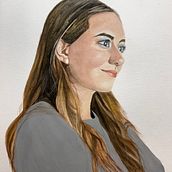 Macarena Luz y Magia. Portrait Drawing, Traditional illustration, and Watercolor Painting project by Milagros Rios Depaz - 03.09.2025