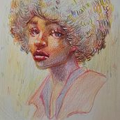 Vibrant Portrait Drawing with Colored Pencils Final Project . Colored Pencil Drawing, Drawing, Portrait Drawing, and Sketchbook project by rachelmartin1003 - 03.10.2025