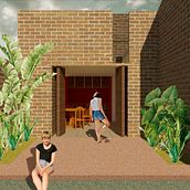 Render Collage. Architecture, Collage, Interior Design, Graphic Design, Digital Architecture, Interior Architecture, Architectural Illustration, L, and scape Architecture project by Micaela Aylen Correa - 03.10.2025