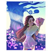 Magic Cards. Digital Drawing, Digital Illustration, and Traditional illustration project by Serena Mendrano - 03.11.2025
