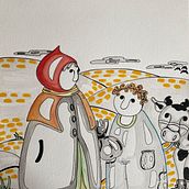 La búsqueda de la simplicidad de las líneas en el dibujo tradicional. Un proyecto de Dibujo, Ilustración tradicional, Pintura a la acuarela y Bellas Artes de Manuela Capraro - 11.03.2025