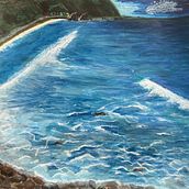 La Mar de Bien. Traditional illustration, Painting, Acr, lic Painting, and Sketchbook project by Krizia Romero Recaredo - 03.11.2025