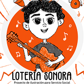 Lotería Sonora "Hagámos ruido Vs Ruido". Een project van Digitale illustratie,  Tekening y Grafisch ontwerp van Violeta Juárez Jiménez - 12.03.2025