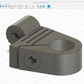pieza de trípode dañado. 3D, 3D Design, Product Design, 3D Modeling & Industrial Design project by Edwin Martinez - 03.13.2025