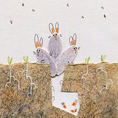 Primavera. Un proyecto de Ilustración infantil, Collage, Dibujo y Artesanía de Nora Magyari - 13.03.2025