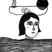 Drown. Portrait Drawing, Digital Drawing, Traditional illustration, Digital Illustration, and Drawing project by delneshin - 03.13.2025