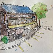 The Neighborhood Workshop . Ilustrasi Arsitektur, Menggambar, Ilustrasi Tinta, Buku sketsa, Dan Membuat sketsa proyek oleh Guillaume Bronsard - 03.13.2025