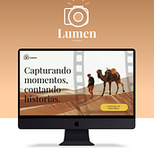 Landing Page Lumen. UX / UI, and Web Design project by Ricardo Rivera - 03.13.2025