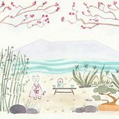 Ilustración en acuarela con influencia japonesa.. Un progetto di Disegno, Illustrazione tradizionale e Pittura ad acquerello di Pamela Casas Barría - 14.03.2025