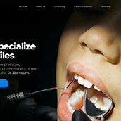 Dental Clinic. UX / UI, and Web Design project by mohammedsamer951 - 03.14.2025