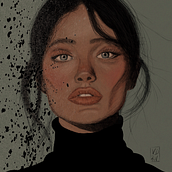 Retrato. Un progetto di Illustrazione tradizionale, Illustrazione vettoriale, Disegno di ritratti e Illustrazione digitale di dsara9 - 14.03.2025
