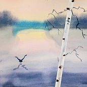 Paisagens atmosféricas. Un projet de Beaux Arts, Peinture , et Aquarelle de Maica Alves de Souza - 16.03.2025