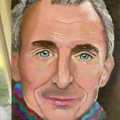 Oil portrait on board . Un proyecto de Bellas Artes, Pintura y Pintura al óleo de Deb McCluskey - 16.03.2025