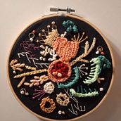 Prueba puntos relieve. Embroider, and Textile Design project by Barbara Alvarez Vazquez - 03.16.2025