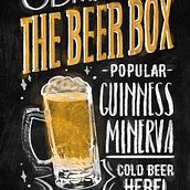 THE BEER BOX. Un proyecto de Ilustración tradicional, Lettering, Ilustración digital, Ilustración vectorial y Lettering digital de jonnathancortes - 17.03.2025