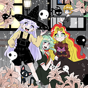 mystical witchers manga. Digital Illustration, Drawing, and Traditional illustration project by Diana Juron Montero - 03.18.2025