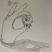 La mano que ve. Artes plásticas, Desenho, Desenho a lápis, Desenho realista, Desenho anatômico, e Esboçado projeto de familiacaceresparra - 18.03.2025