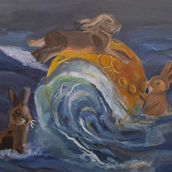 El Paso de la Marea Lunar. Un proyecto de Pintura al óleo y Pintura de Juliana Ramírez Avellaneda - 20.03.2025