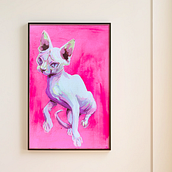 Gato Esfinge . Oil Painting, and Painting project by Nerea Cirilo, Perez - 03.20.2025