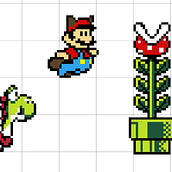 Mario. Character Design, Video Games, Pixel Art, and Game Design project by spaeza16 - 03.20.2025