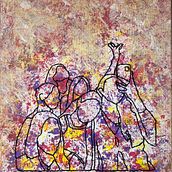 Lienzo personalizado y hecho a mano. Un projet de Artisanat, Design , Créativité, Peinture acr , et lique de pausiralf2603 - 20.03.2025