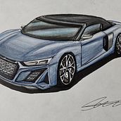 My firs project in an automotive design course . % Santiago Castaño tarafından hazırlanan Endüstri, Ve el tasarım projesi - 03.21.2025