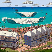 Search n Find - WSL Finals 2023. Traditional illustration, Digital Illustration, and Sketchbook project by Mateus Thome - 03.22.2025