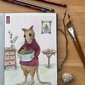Character Design. Character Design, Children's Illustration, Colored Pencil Drawing, Drawing, and Pencil Drawing project by Anke Weber - 03.23.2025