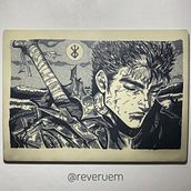 Guts from "Berserk". Projekt z dziedziny Projektowanie tatuaż użytkownika reveruem - 23.03.2025