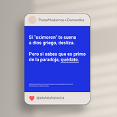 PutosModernos x Domestika. Un progetto di Pubblicità, Comunicazione, Cop, writing, Stor e telling di Andrea Enríquez Cousiño - 26.03.2025