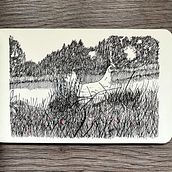 Petit carnet. Drawing, Traditional illustration, Ink Illustration, Sketchbook, and Sketching project by Jeanne Macheret - 03.27.2025
