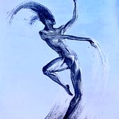 FIGURA EXPRESIVA. Acr, lic Painting, Artistic Drawing, Drawing, Figure Drawing, Fine Arts, and Traditional illustration project by Mercedes R - 03.27.2025